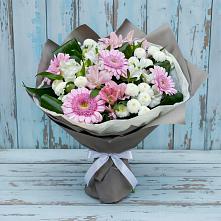 Букет цветов из:  Герберы, Альстромерии и Хризантемы во Фряново