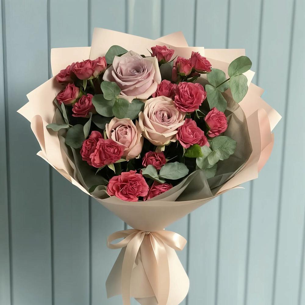 Букет цветов из: Гвоздики и Розы во Фряново