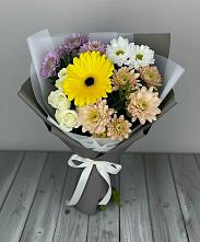 Букет цветов из:  Розы, Герберы и Хризантемы во Фряново