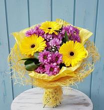 Букет цветов из:  Хризантемы и Герберы во Фряново