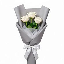 Букет 3 белые розы #REPLACE_PRED# Фряново