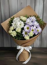 Букет цветов из:  Хризантемы и Розы во Фряново