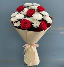 Букет цветов из:  Розы и Хризантемы во Фряново