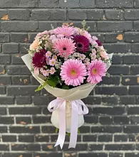 Букет цветов из:  Герберы и Хризантемы во Фряново