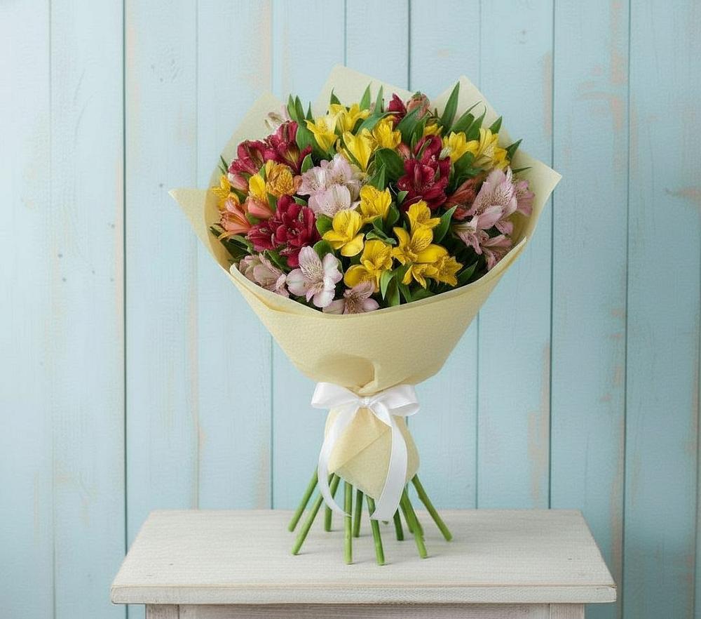 Букет цветов из: Альстромерии во Фряново
