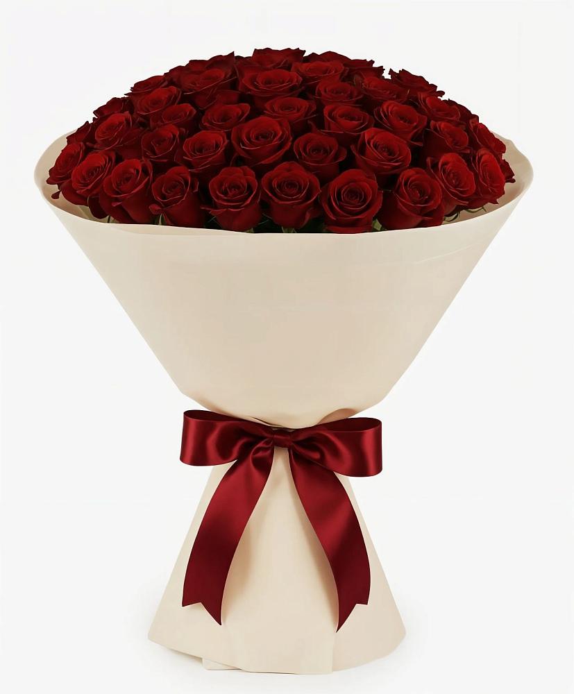 Букет 101 Бордовая роза Блэк Бакарра во Фряново