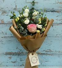 Букет цветов из:  Розы и Лизиантусы #REPLACE_PRED# Фряново