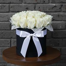 Цветочная композиция из Розы в шляпной коробке #REPLACE_PRED# Фряново